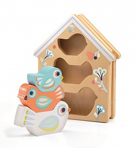 Сортер деревянный Птички (Djeco, 06123)